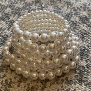 Charming Charlie pearl layered bracelet